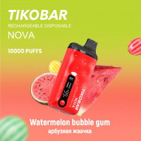 (М) Одноразовая электронная сигарета Tikobar 10000 - Watermelon Bubble Gum (Арбузная Жвачка)