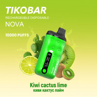 (М) Одноразовая электронная сигарета Tikobar 10000 - Kiwi Cactus Lime (Киви Кактус Лайм)