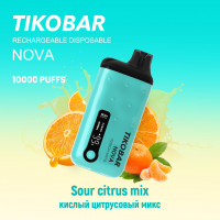 (М) Одноразовая электронная сигарета Tikobar 10000 - Sour Citrus Mix (Кислый Цитрусовый Микс)