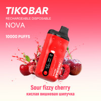 (М) Одноразовая электронная сигарета Tikobar 10000 - Sour Fizzy Cherry (Кислая Вишневая Шипучка)